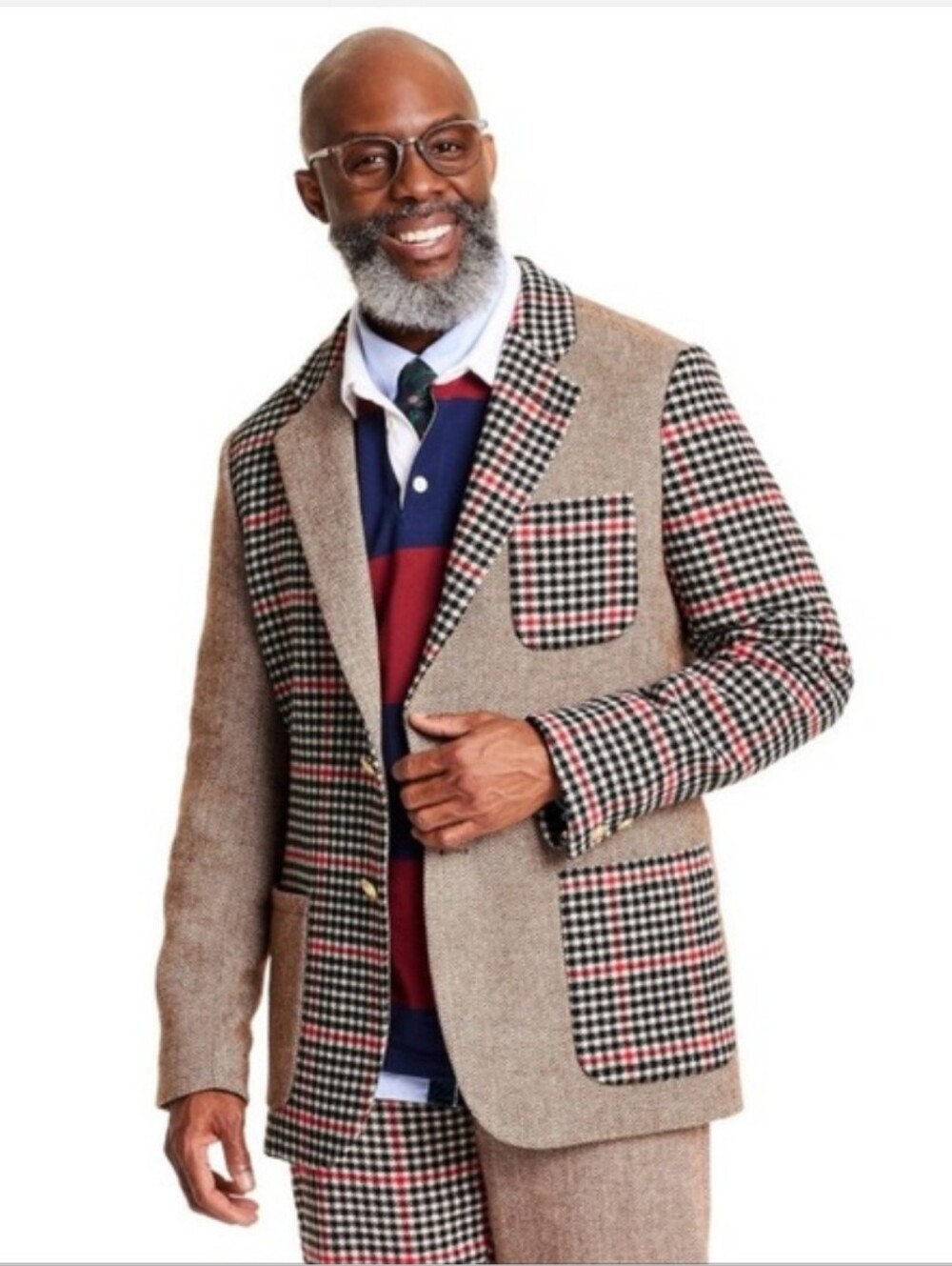 Rowing Blazers-Men's Plaid 3-Pocket Blazer 🔥🔥🔥Size Large